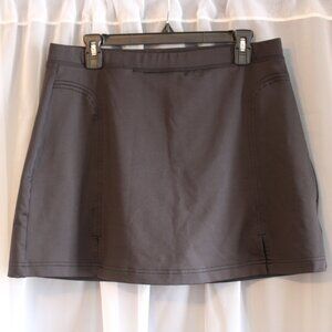 Adidas Ladies Pull-On Knit Black Athletic Skirt Skort Golf Size 12